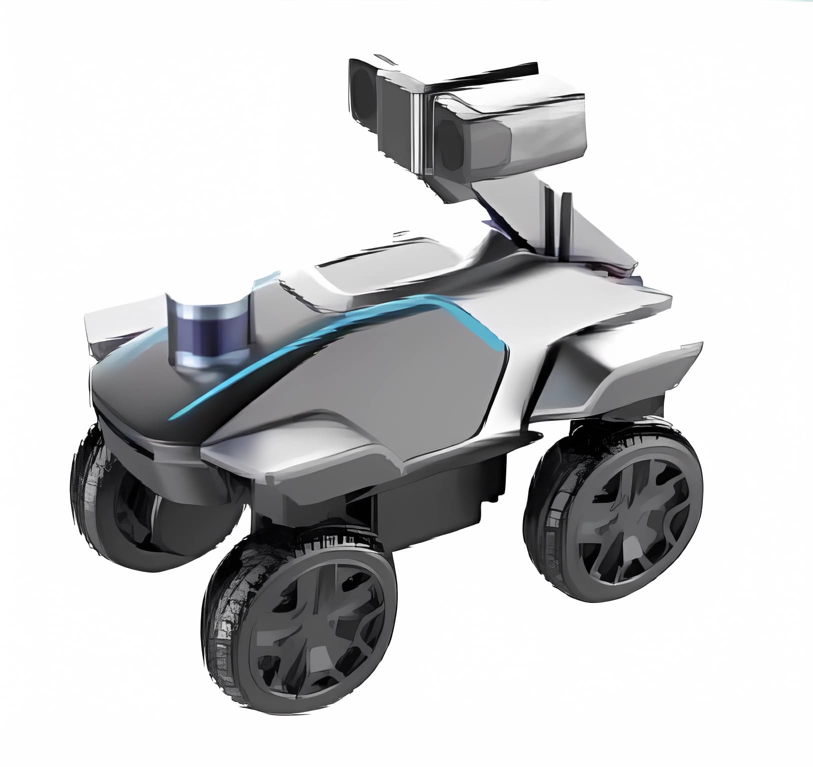 Robot de inspección con ruedas para exteriores